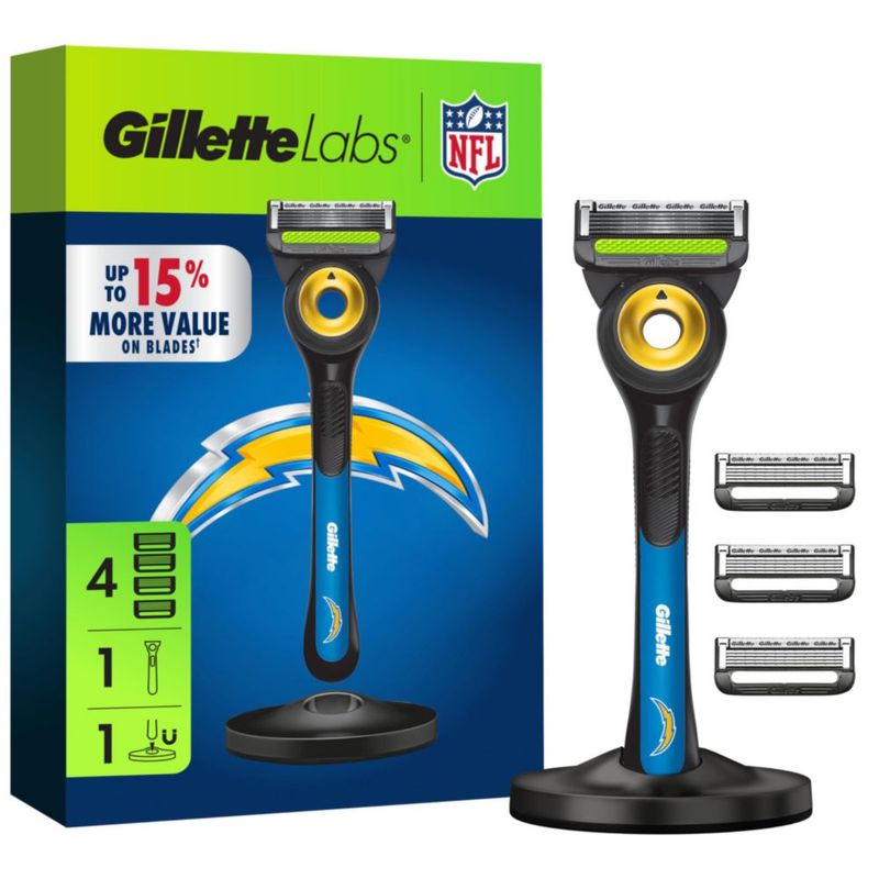 Afeitadora Gillette 4 Recambios de Cuchilla + Soporte