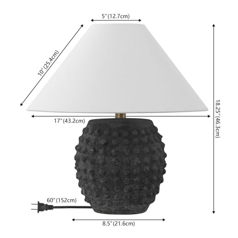 Juego de 2 lámparas de mesa JONATHAN Y 46 cm negro mate