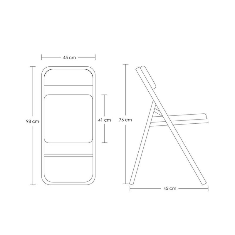 Ilios Innova | Silla Plegable Blanca Acojinada. Ergonómica, Resistente y Compacta. Ideal para Reuniones o Eventos en Interior o Exterior.