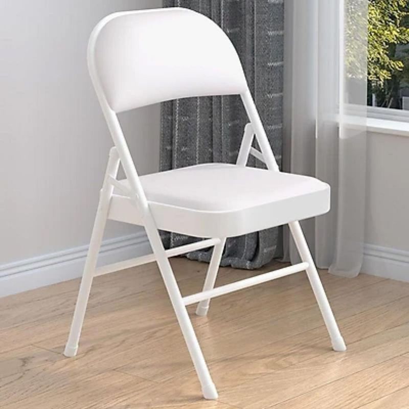 Ilios Innova | Silla Plegable Blanca Acojinada. Ergonómica, Resistente y Compacta. Ideal para Reuniones o Eventos en Interior o Exterior.