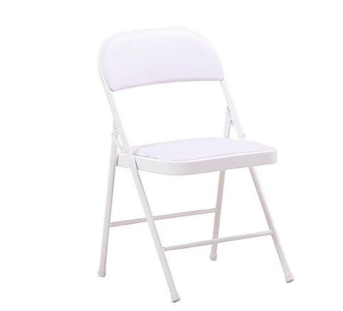 Ilios Innova | Silla Plegable Blanca Acojinada. Ergonómica, Resistente y Compacta. Ideal para Reuniones o Eventos en Interior o Exterior.