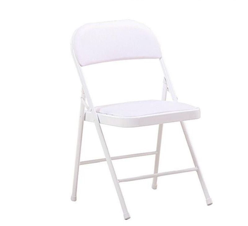 Ilios Innova | Silla Plegable Blanca Acojinada. Ergonómica, Resistente y Compacta. Ideal para Reuniones o Eventos en Interior o Exterior.