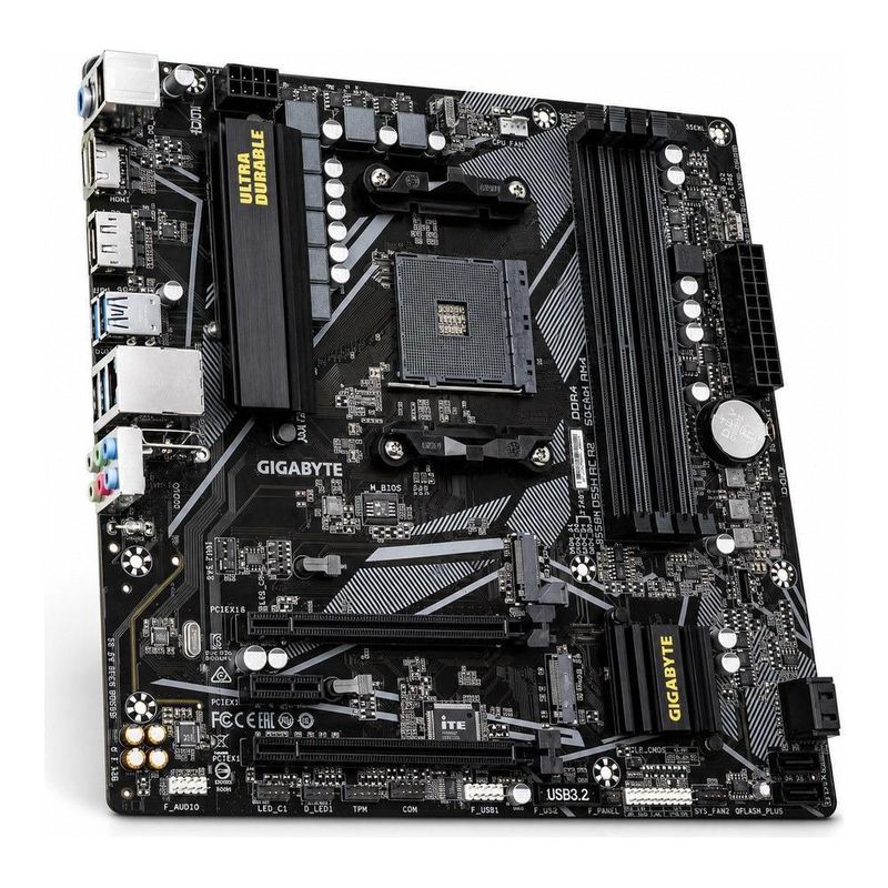 Tarjeta Madre Gigabyte B550M DS3H AC R2, Socket AM4, 4x DDR4, DP, HDMI, Wi-Fi, Bluetooth 5.0, Micro ATX