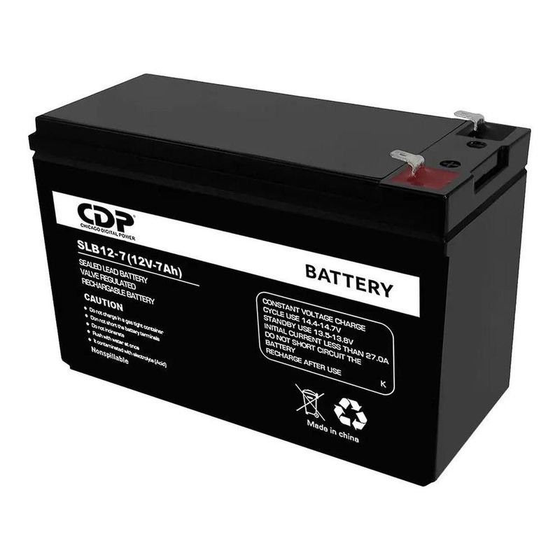 Batería CDP SLB12-7 12V 7Ah AGM Sellada para No Break