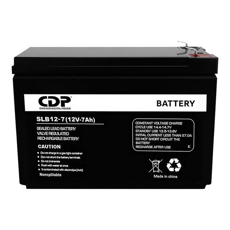 Batería CDP SLB12-7 12V 7Ah AGM Sellada para No Break