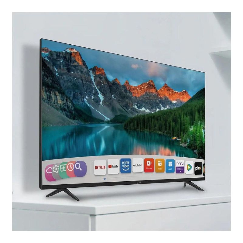 Televisión Smart Ghia Whale TV 43 Pulgadas, FHD, Wi-Fi, RJ45, 3 HDMI, 2 USB, RCA, AUX 3.5 MM, Óptico, Dolby Audio
