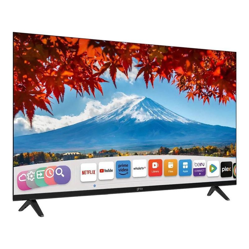 Televisión Smart Ghia Whale TV 43 Pulgadas, FHD, Wi-Fi, RJ45, 3 HDMI, 2 USB, RCA, AUX 3.5 MM, Óptico, Dolby Audio
