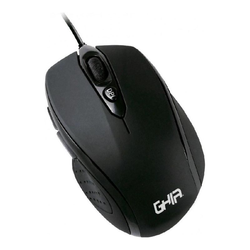 Kit Teclado y Mouse GHIA GTA200 Alámbrico Ergonómico Multimedia USB Color Negro