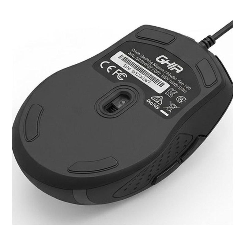 Kit Teclado y Mouse GHIA GTA200 Alámbrico Ergonómico Multimedia USB Color Negro