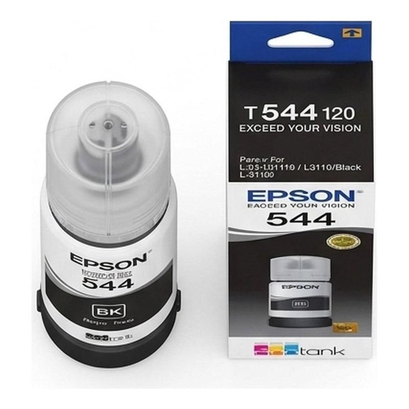 Cartucho Epson T544 Negro Tinta Dye Compatible con L1210, L3210, L3250, L3110, L3150, L5190