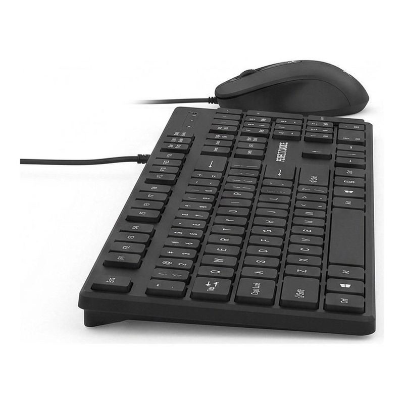 Kit de Teclado y Mouse Alámbrico Conector USB Perfect Choice PC-201076 Negro