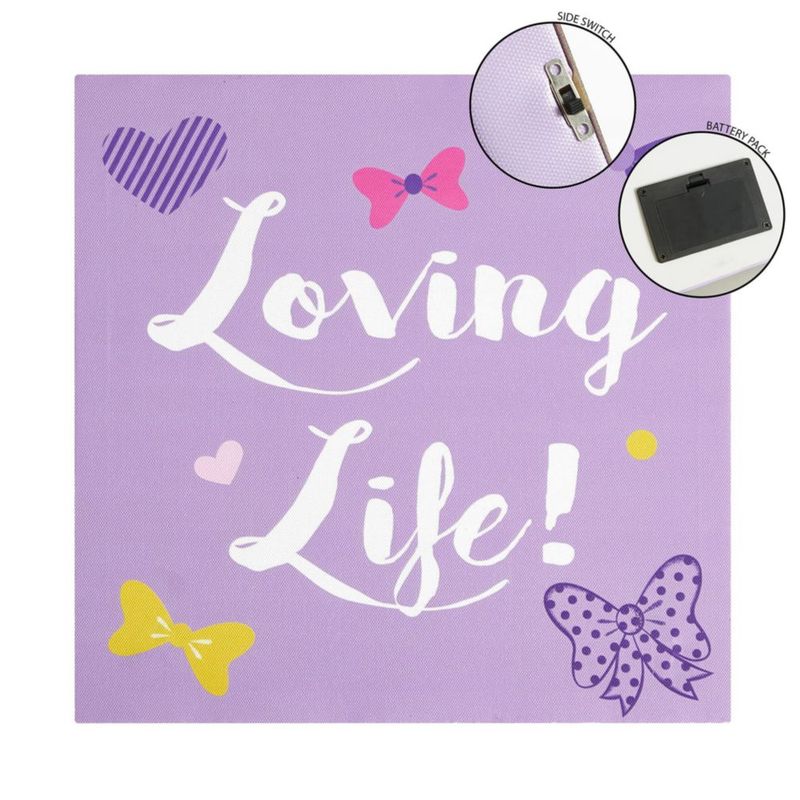 Arte de Pared Idea Nuova 28 cm LED Minnie – Pack de 4