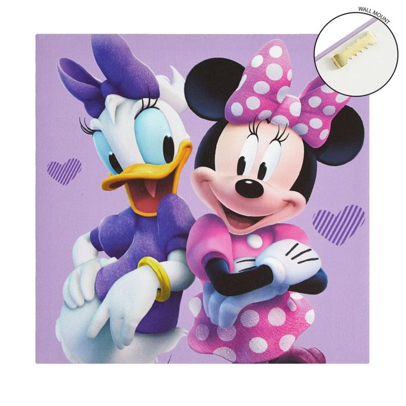 Arte de Pared Idea Nuova 28 cm LED Minnie – Pack de 4