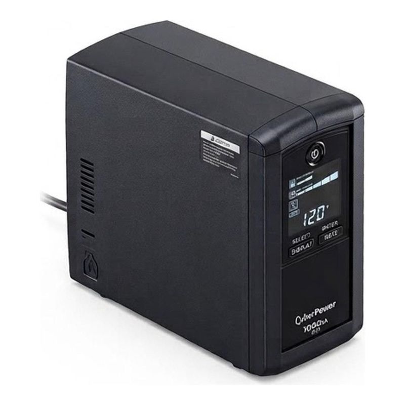 No Break CyberPower CP1000AVRLCD, 1000VA, 600 Watts, Interactivo, Torre, 9 NEMA 5-15R, Incluye Batería