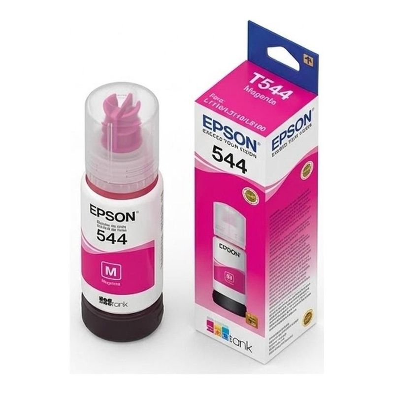 Cartucho Epson Modelo T544 Magenta, Tinta Dye, Para L1210, L3210, L3250, L3110, L3150, L5190