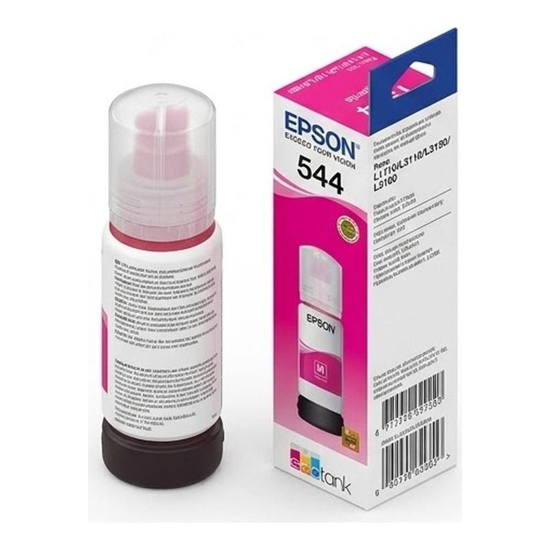 Cartucho Epson Modelo T544 Magenta, Tinta Dye, Para L1210, L3210, L3250, L3110, L3150, L5190