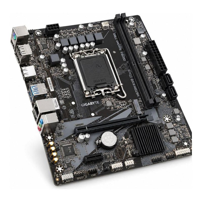 Tarjeta Madre Gigabyte H610M K V2, Socket Intel 1700, 2x DDR5, HDMI, DP, PCIe x16, Micro ATX, Gama Básica