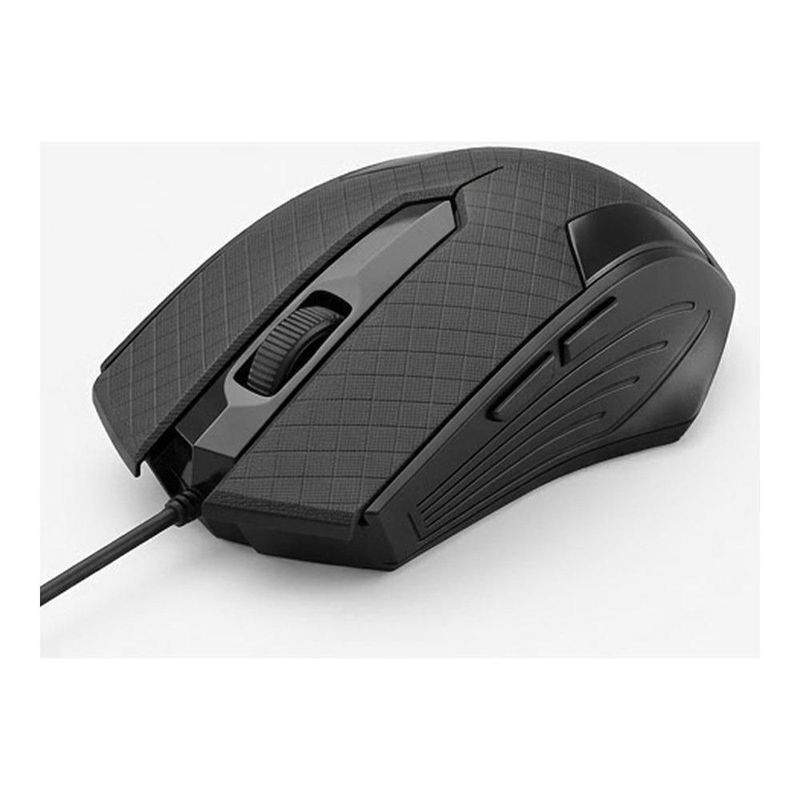 Mouse Alámbrico Óptico Easy Line Perfect Choice, 1200 DPI, Conector USB, Negro