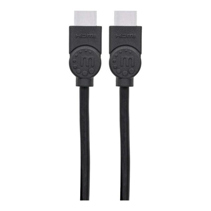 Cable HDMI Alta Velocidad Manhattan 306119 4K@30Hz Macho a Macho Negro 1.8m