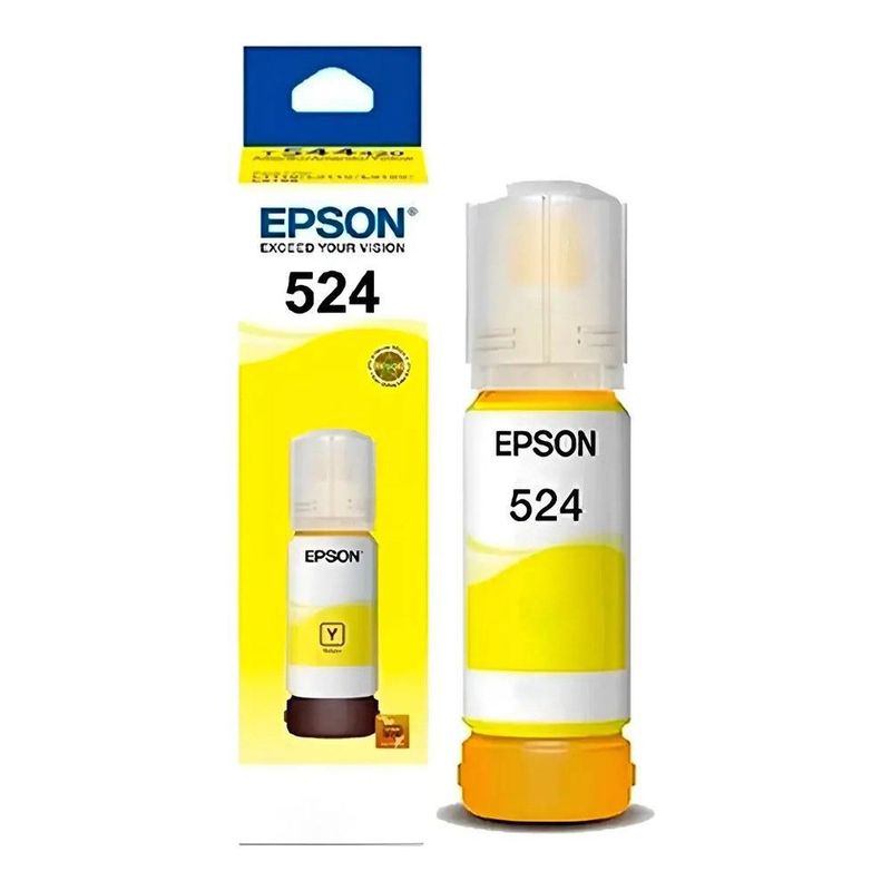 Cartucho Epson Modelo T524 Amarillo, Para L15150, Rendimiento de 7,500 Impresiones