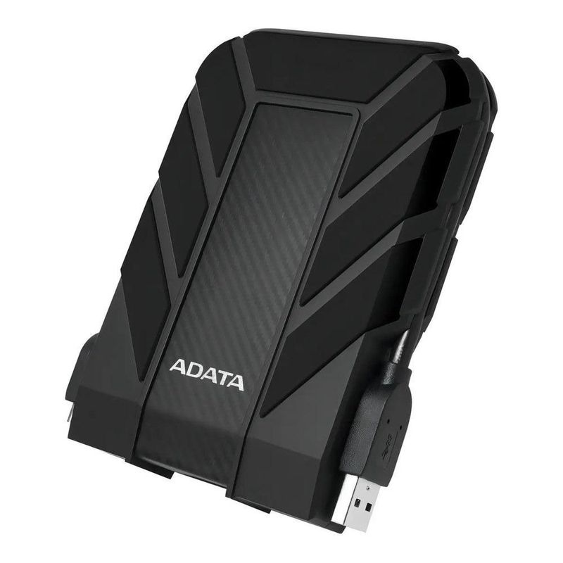 Disco Duro Externo Adata HD710P 2TB Portátil 2.5 Pulgadas, USB 3.2, Windows, Mac y Linux, Contragolpes, Negro, AHD710P-2TU31-CBK