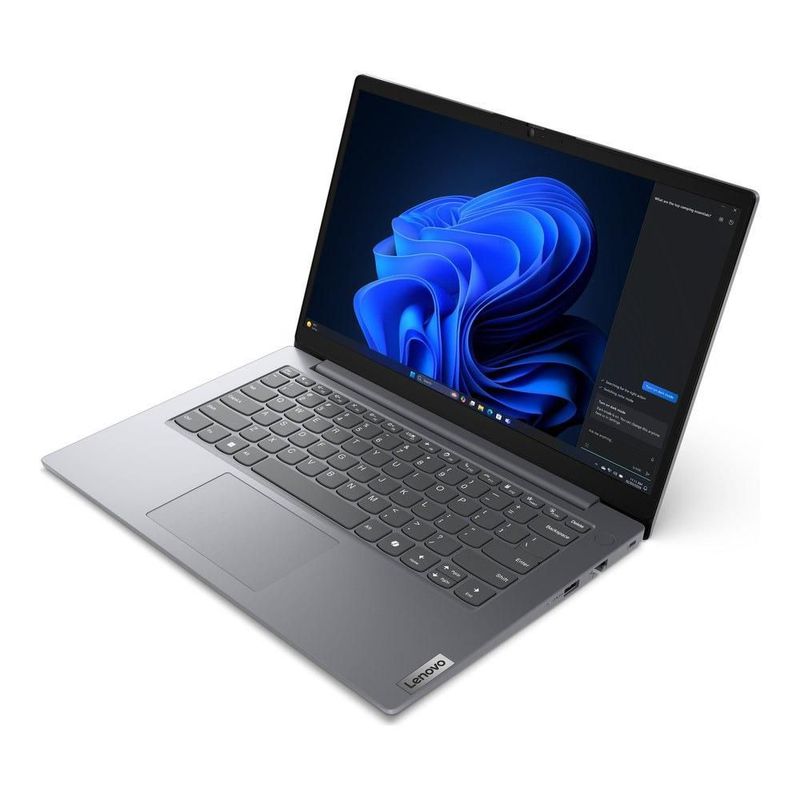 Laptop Lenovo V14 G5 IRL, Core 5 210H 2.2 GHz, 16 GB DDR5, 512 GB SSD, Pantalla 14" Full HD 1920x1080, Luna Grey, Windows 11 Pro
