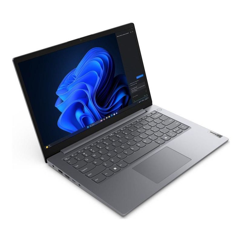 Laptop Lenovo V14 G5 IRL, Core 5 210H 2.2 GHz, 16 GB DDR5, 512 GB SSD, Pantalla 14" Full HD 1920x1080, Luna Grey, Windows 11 Pro