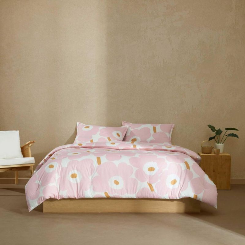 Juego de funda de edredón MARIMEKKO King 270 × 234 cm de percal de algodón