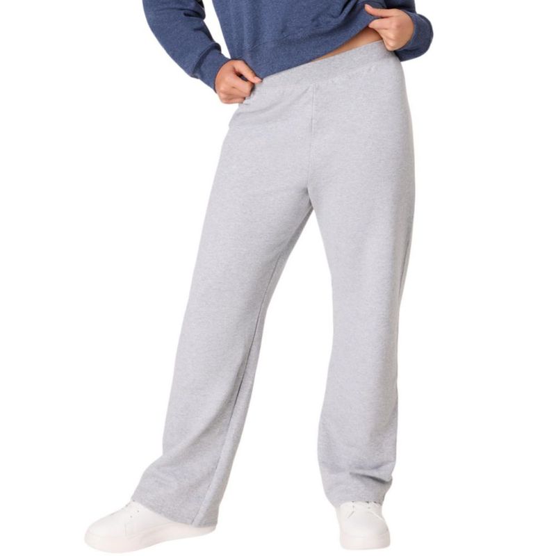 PANTALONES Hanes de Pierna Abierta Talla Grande Color Acero Claro EcoSmart