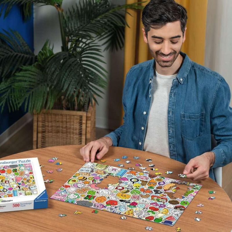 Rompecabezas Ravensburger 500 piezas Kawaii Chaos