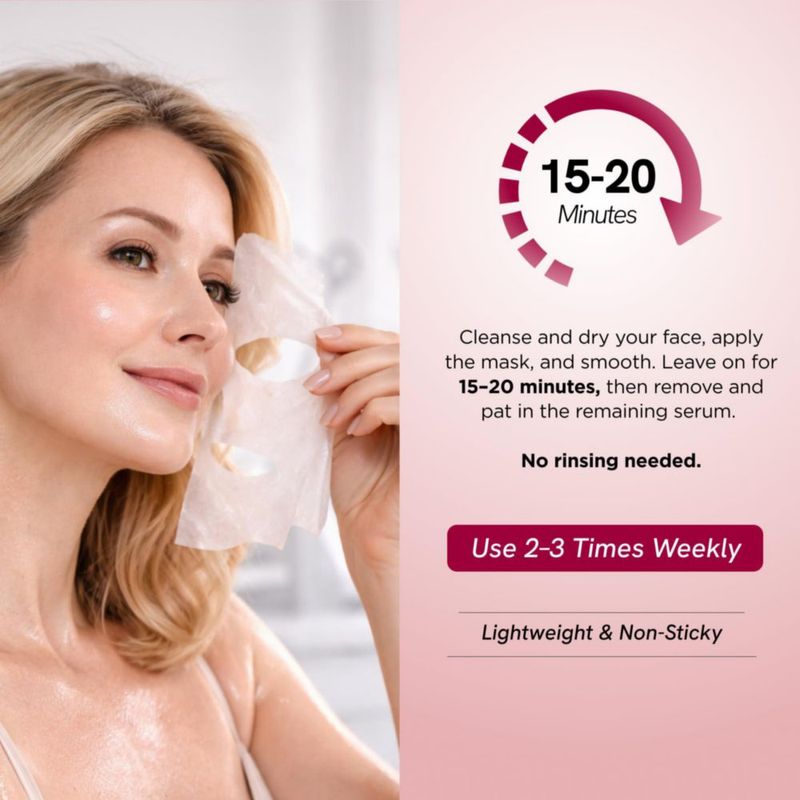 Mascarilla Facial Skin 2.0 PDRN y Colágeno - 5 unidades