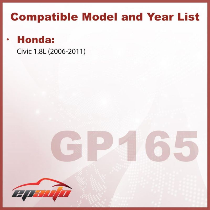 Filtro de aire del motor EPAuto GP165 para Honda Civic 2006-2011