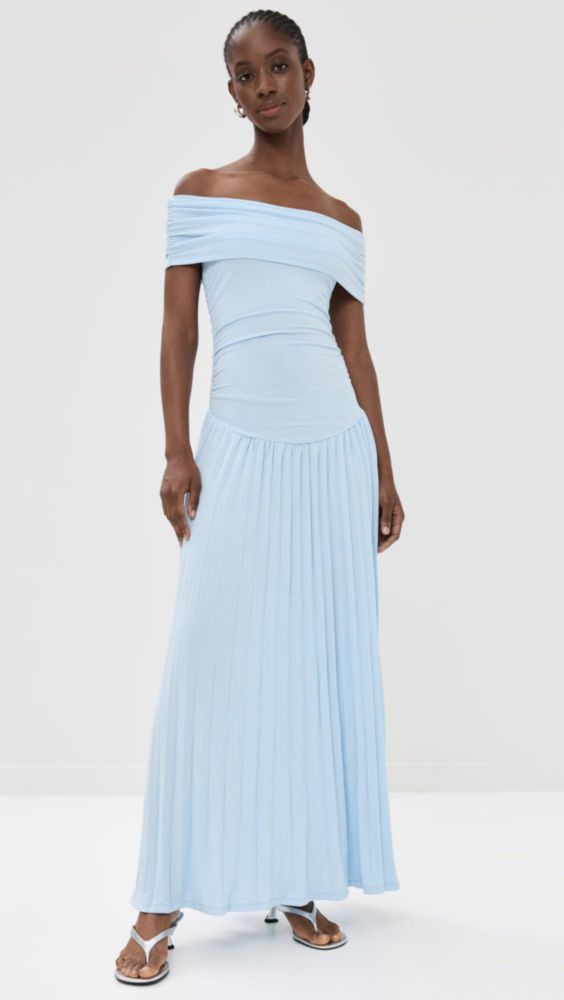 Vestido largo Lioness Field of Dreams azul suave XS