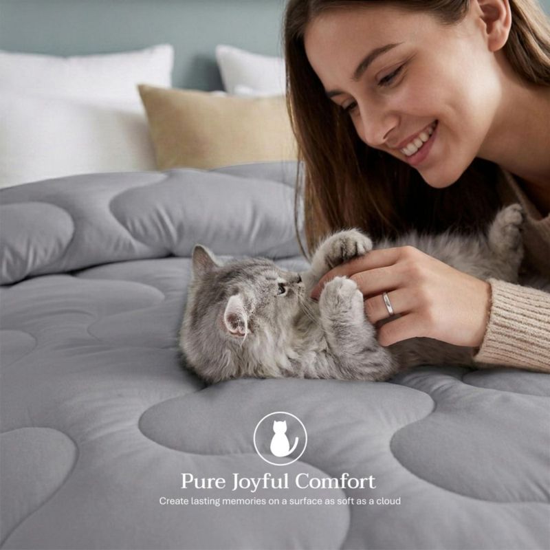 Inserto de Edredón Utopia Bedding 210 x 220 cm Gris