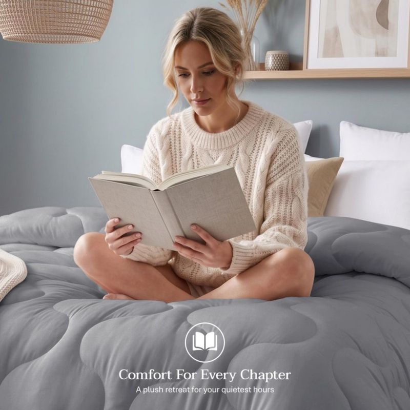 Inserto de Edredón Utopia Bedding 210 x 220 cm Gris