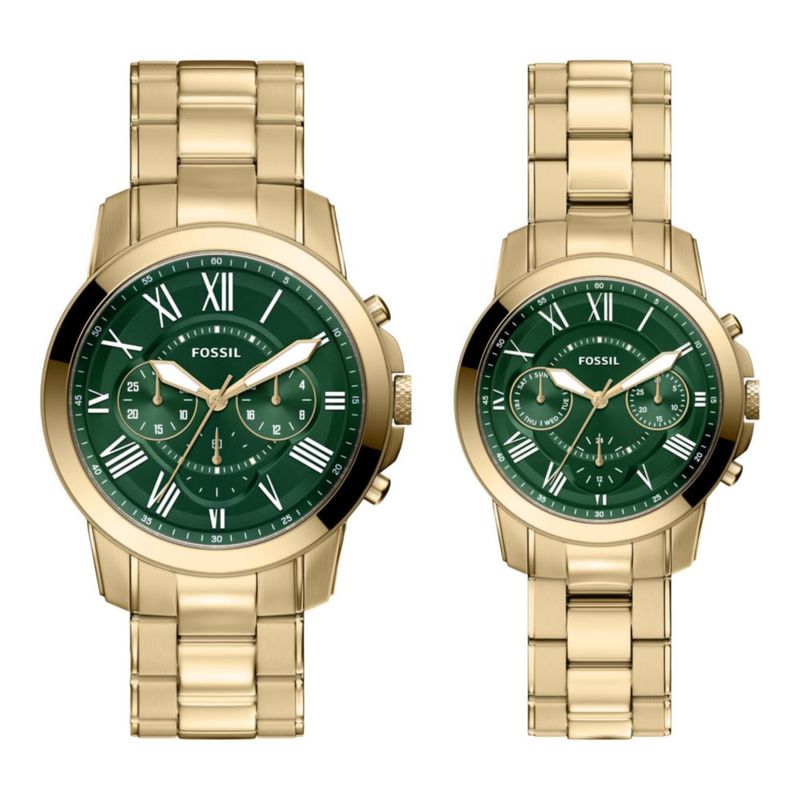 Reloj Fossil Grant Cronógrafo de Acero Inoxidable Dorado