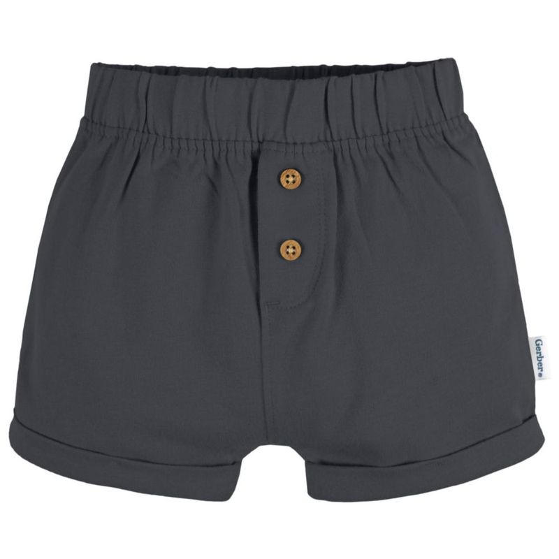 Pantaloncitos Gerber 0-3 Meses Pack 3 (gris beige y a rayas)
