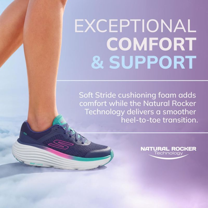 Zapatillas Skechers Max Cushioning talla 10 ancha (mujer)