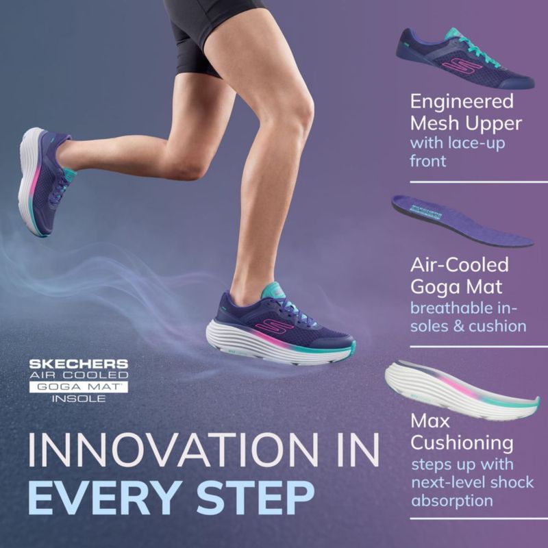 Zapatillas Skechers Max Cushioning talla 10 ancha (mujer)