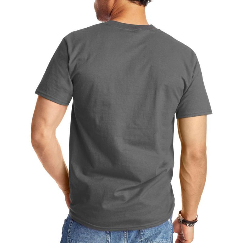 Camiseta Hanes gris humo talla mediana paquete de 1 algodón