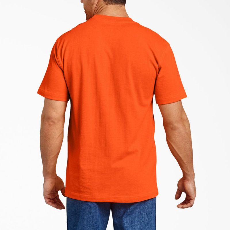 Camiseta Dickies talla 3X-Large Naranja Brillante Cuello Redondo