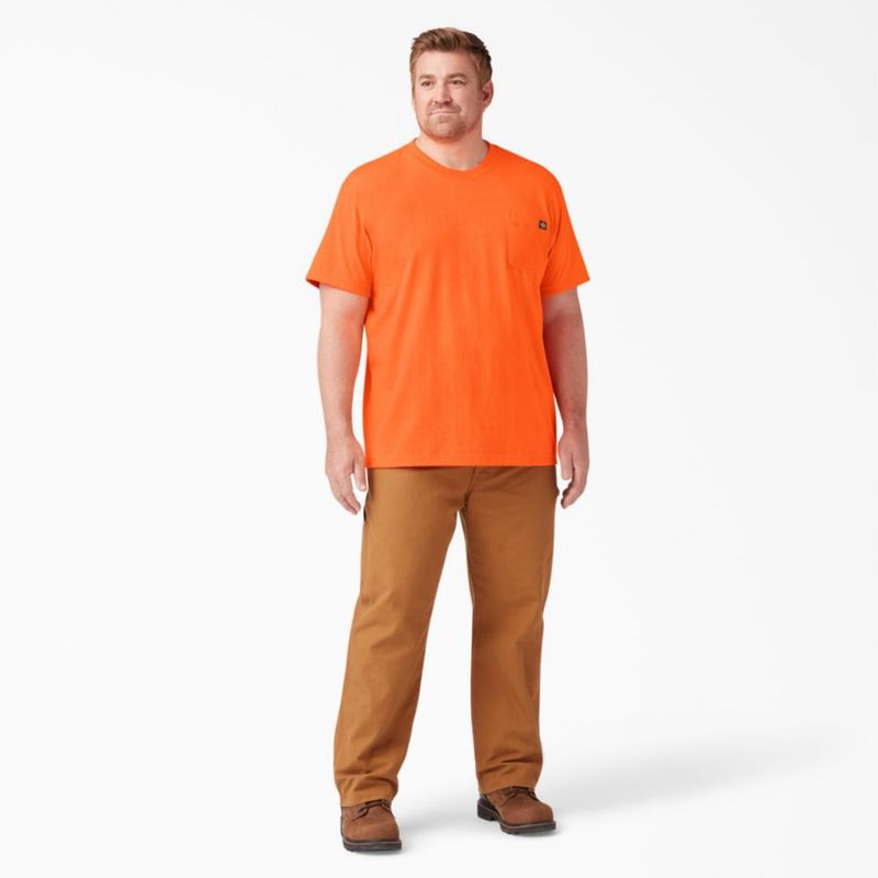 Camiseta Dickies talla 3X-Large Naranja Brillante Cuello Redondo