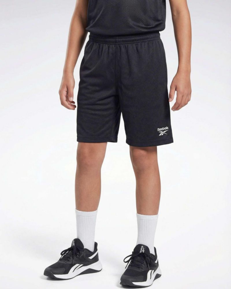 Pantalones cortos Reebok para niños de malla – Pack de 4 con bolsillo deportivo
