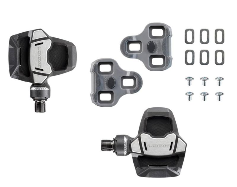 Pedal de bicicleta LOOK Keo Blade de carbono y cerámica con eje de titanio 53 mm