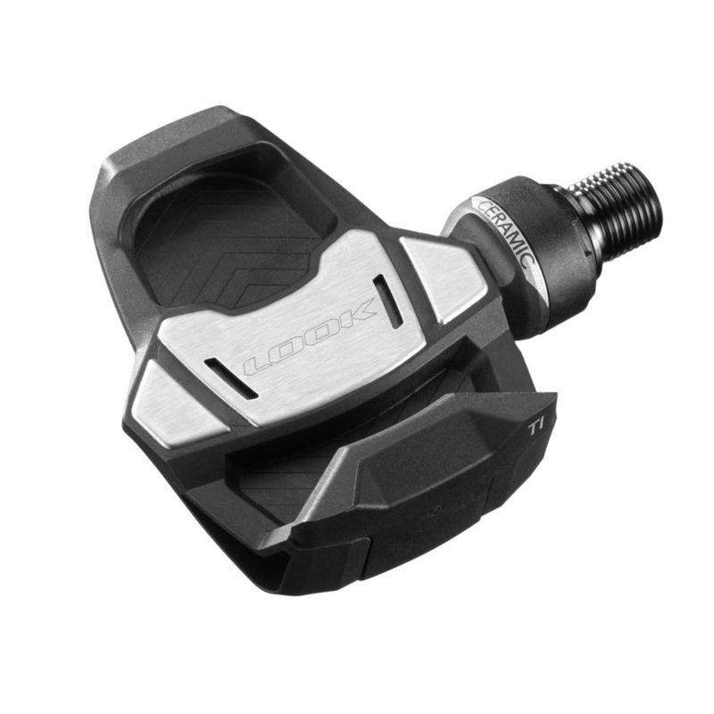 Pedal de bicicleta LOOK Keo Blade de carbono y cerámica con eje de titanio 53 mm