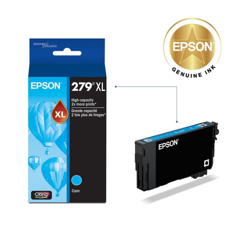 Tinta Epson Claria 279XL Cian de alta capacidad
