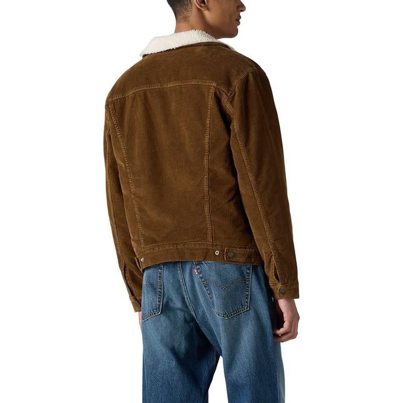 Chaqueta Levi's Sherpa Trucker Karla Brown Talla Grande