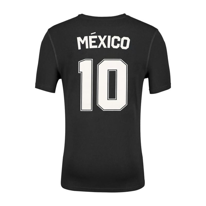 Playera charly leyendas 10 fútbol fan color negro para hombre