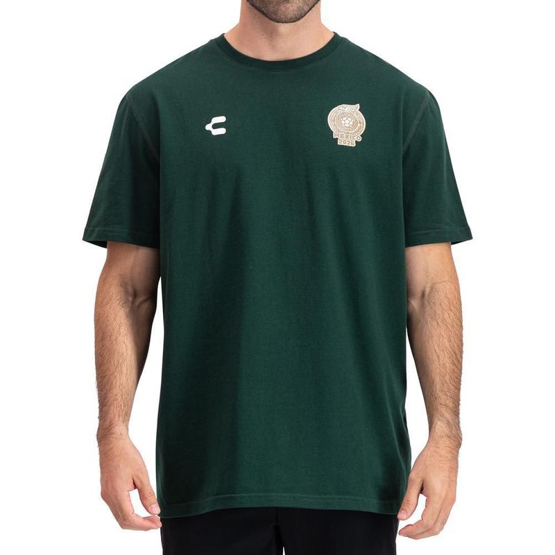 Playera charly leyendas 10 fútbol fan color verde para hombre