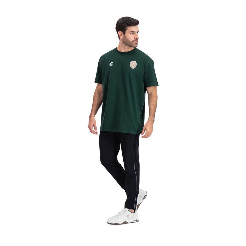Playera charly leyendas 10 fútbol fan color verde para hombre
